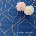 Tissu de rideau en velours en feuille de feuille en polyester